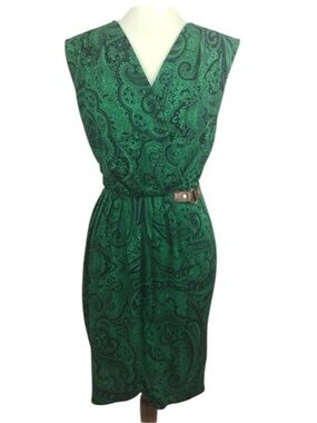 Michael Kors Paisley Surpluce Faux Wrap Dress